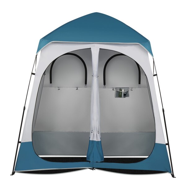 Cheap Goat Tents Waterproof Beach Tents Outdoor Camping Shelter Oxford Cloth Durable Double People Dressing Tent 229*229*122cm   